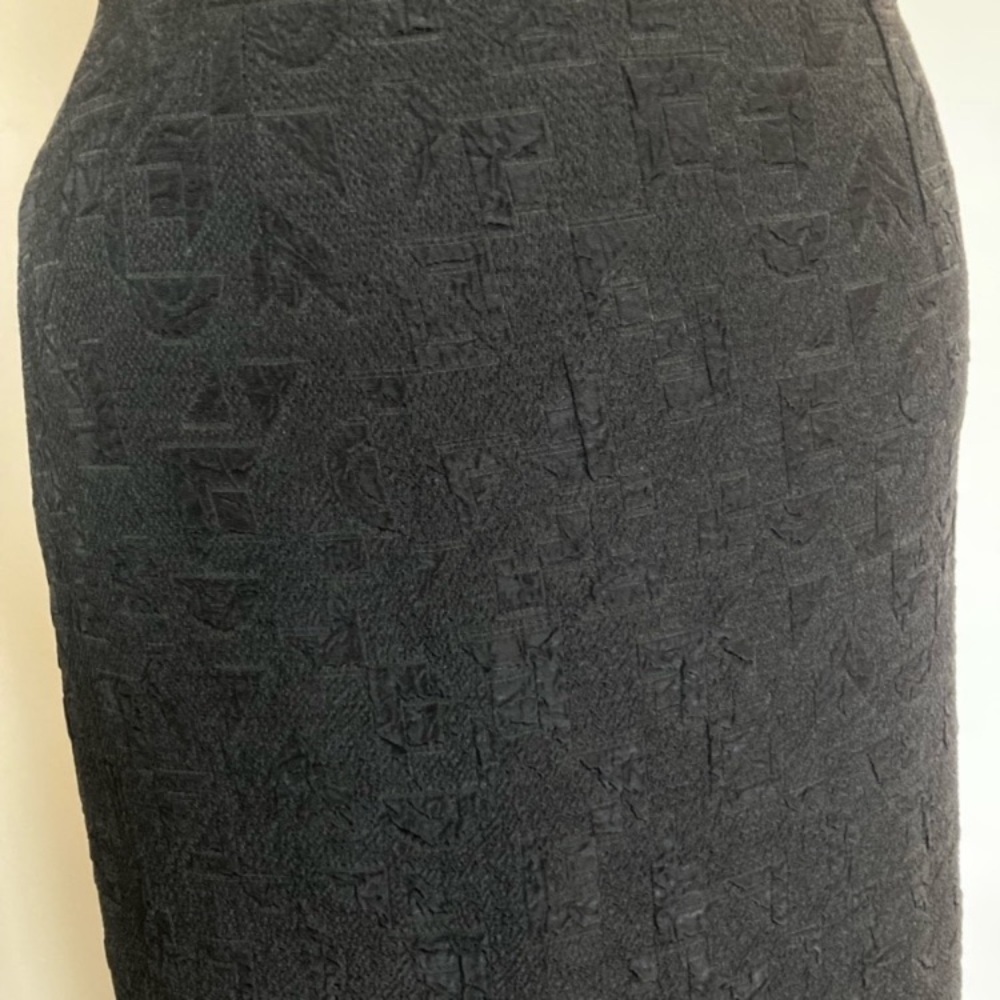 80s midi skirt made in France, dark black, Ann Taylor, labeled 4 but fits like 0 - Picture 10 of 14